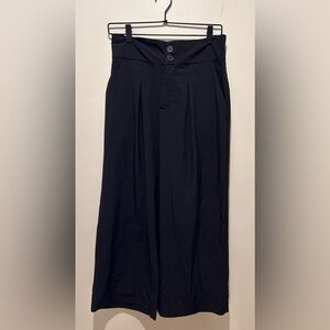 Albion Black Wide Leg Cropped Casual Dress Trousers Pants - Women’s Size Small
